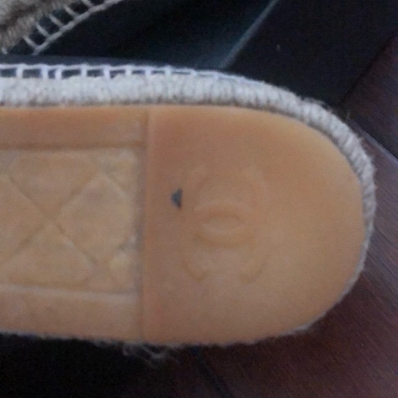 AUTHENTIC Chanel Espadrilles black leather - Picture 5 of 5